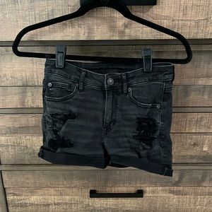 American Eagle next level stretch black shorts size 2